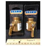 Dramm Brass Shut-Off Valves Lot of 2