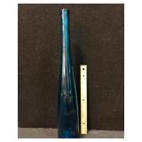 Vintage Blue Art Glass Bud Vase