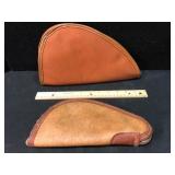 Lot of 2 Leather Pistol Cases