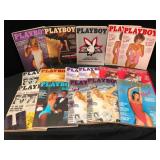 Vintage Playboy Magazines Lot of 11