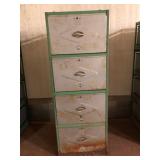 Safeway Food Locker Steel File Cabinet 4-Drawer