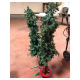 Grinch Style Artificial Christmas Trees Lot of 2