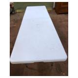 Peakform White 8ft Folding Banquet Table