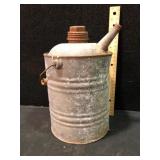 Vintage Galvanized Oil or Kerosene Jug