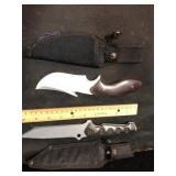 Tosa and Tactical Fixed-Blade Knives Lot 2