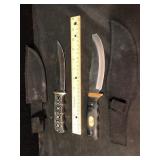 Frost Cutlery Fixed-Blade Knives Lot