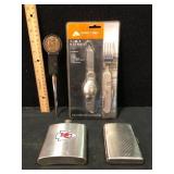 Variety Lot Chiefs Flask Cases Utensil