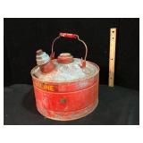 One Gallon Galvanized Metal Gasoline Can