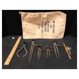Vintage Starrett Machinist Tools Lot