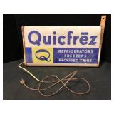 Vintage Quicfrez Lighted Advertising Sign