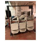 Peakform Folding Chairs and Cart Lot