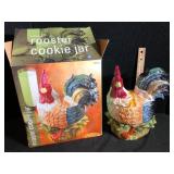 Jay Imports Ceramic Rooster Cookie Jar with Box