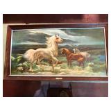 Lumen Winter White Stallion Moonlight Litho