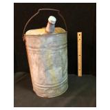 Vintage Galvanized Metal Fuel Can