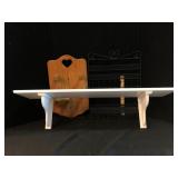 Wall Decor Lot Wooden Shelf and Iron Racks