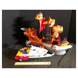 Kids Pirate Ship and Boat Toy Play Set