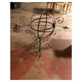 Wrought Iron Armillary Sundial Garden 27in