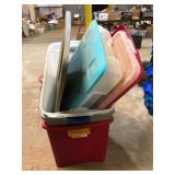 Sterilite and Homz Plastic Storage Totes