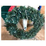 Large 42 Inch Lighted Christmas Wreath