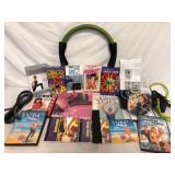 Large Fitness Media and Equipment Lot