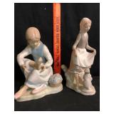 Lladro and Nao Porcelain Figures Lot of 2