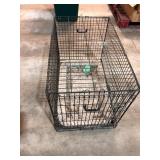 Large Black Wire Folding Dog Crate 36 In