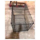 Large Black Wire Folding Dog Crate 35 In