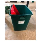 Lot of 2 Large Plastic Storage Totes