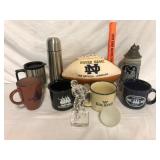Notre Dame Football and Souvenir Mugs Lot of 10
