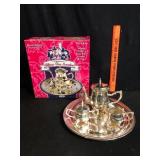Schylling Silver Plate Childs Tea Service in Box