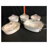 CorningWare French White 5-Piece Casserole Set