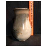 Studio Art Pottery Stoneware Vase Ash Glaze