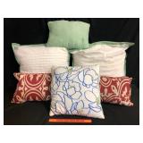 Decorative Throw Pillows Lot of 8