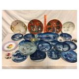 Royal Copenhagen and Limoges Plates Lot