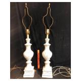 Pair of Vintage Porcelain Table Lamps