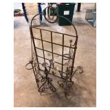 Lot of Wrought Iron Candelabra and Racks