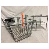 Rubbermaid Steel Wire Storage Baskets Lot of 2