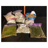 SuperMoss Sheet Moss and Glass Gem Craft Lot