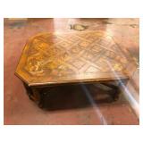 Oak Parquetry Top Coffee Table