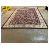 Destiny Burgundy Kashan-Style Area Rug 8x11