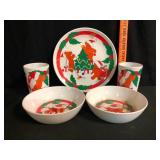 Anacapa Melamine Christmas Bear Set of 5