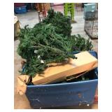 Lot of Pre-Lit Christmas Tree and Decor