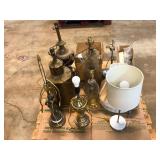 Lot of Assorted Vintage Table Lamps