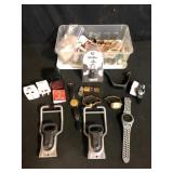 Longines and Eterna Watch Lot Plus Travel Items
