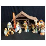 Goebel Hummel Nativity Set with Wood Stable