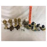 Lot of Bird Figurines Ceramic Resin and Gilt