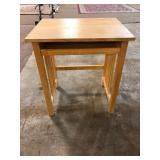 Mission Style Wood Writing Desk With Slide Tray