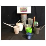 Garden Planters Watering Cans and Seed Kit