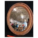 NuTone Gilt Oval Wall Mirror