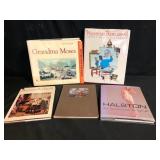 Lot of 5 Art Books Rockwell Benton Moses
